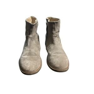 Pom D' Api Women's Suede Ankle Boots Sparkle Birds Tan Size 38/7.5